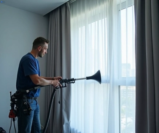 Professional commercial curtain cleaning process equipment Matty Curtain Cleaning norman-park